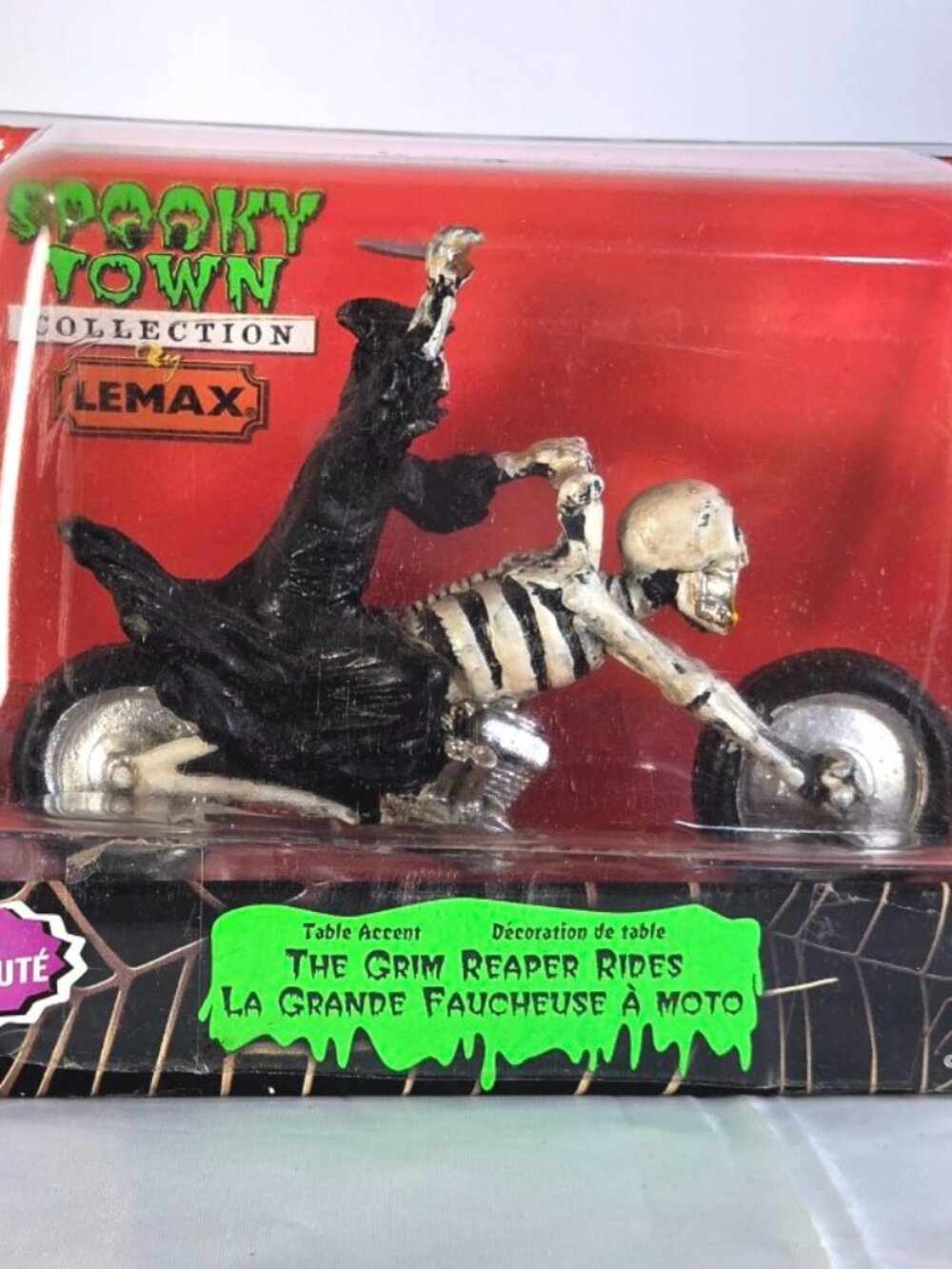 Lemax Spooky Town The Grim Reaper Rides Table Accent Retired Halloween 03829